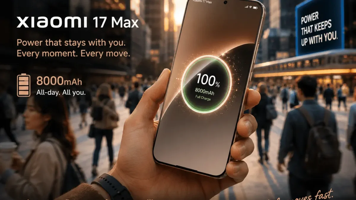 Xiaomi 17 Max Massive 8000mAh Battery Concept