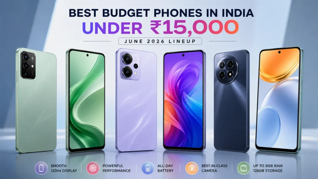 Best 5 Budget Phones Under ₹15,000 in India