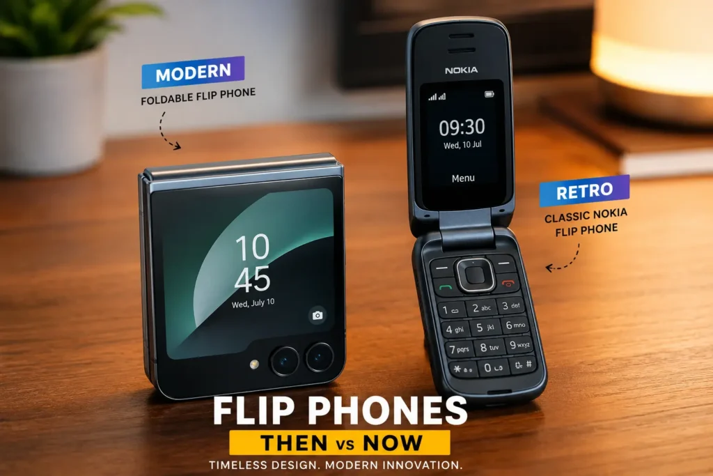 flip phone modren vs old